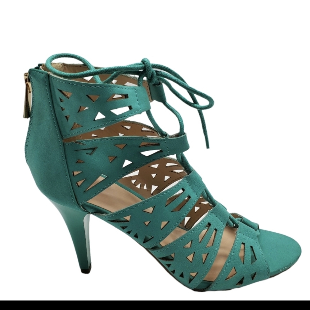 🛍(3 for $20) No Brand High Heel Teal Size 10 NWOT